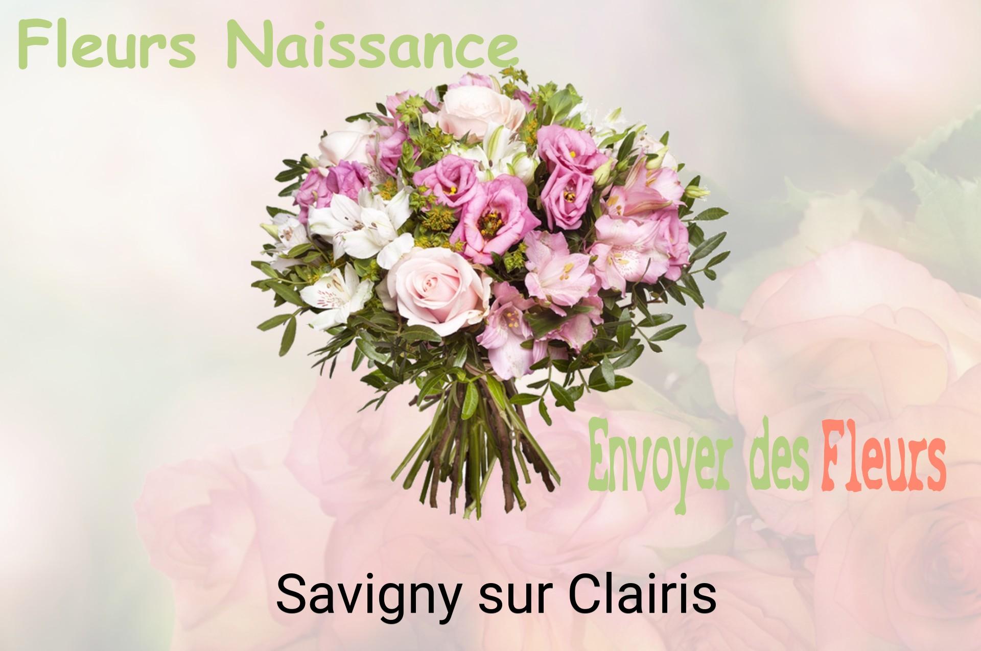 Bouquet de fleurs de naissance livré à Savigny-sur-Clairis